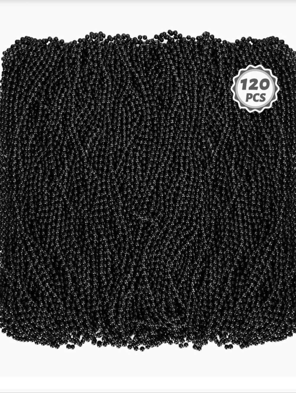 Huskein Black Oval  Necklace Mardi For Party Parade  event Supplies Decorations